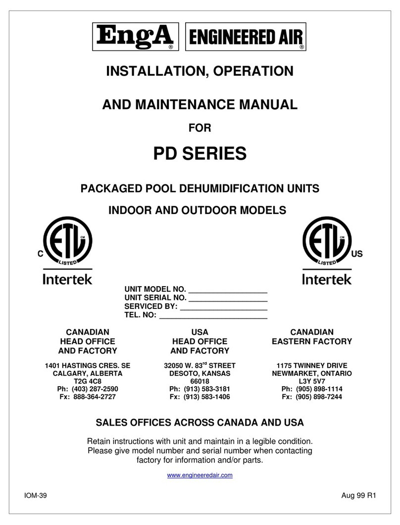 Engineered air PD SERIES Installation, operation and maintenance manual