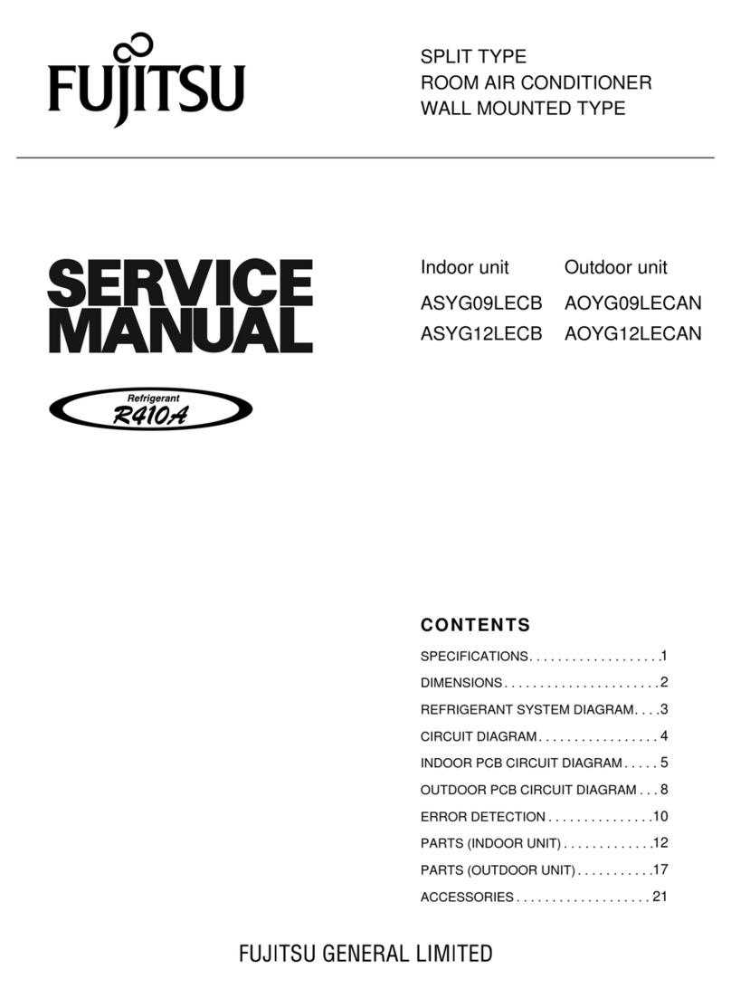 Fujitsu ASYG09LECB User manual