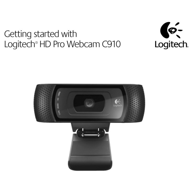 Logitech HD Pro Webcam C910 User manual Logitech HD Pro Webcam C910 User manual