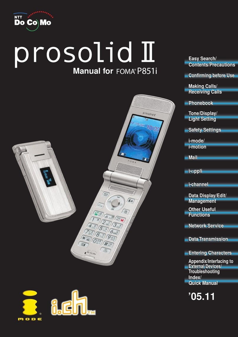 Docomo prosolid II foma P851i User manual