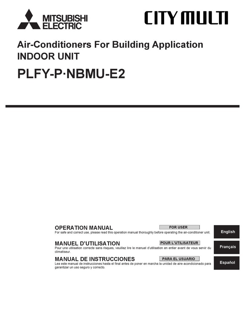 Mitsubishi PLFY-P-NBMU-E2 User manual Mitsubishi PLFY-P-NBMU-E2 User manual