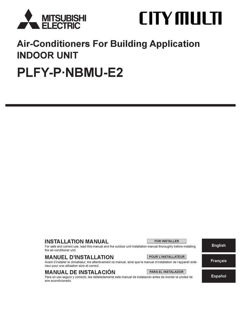 Mitsubishi PLFY-P-NBMU-E2 installation manual