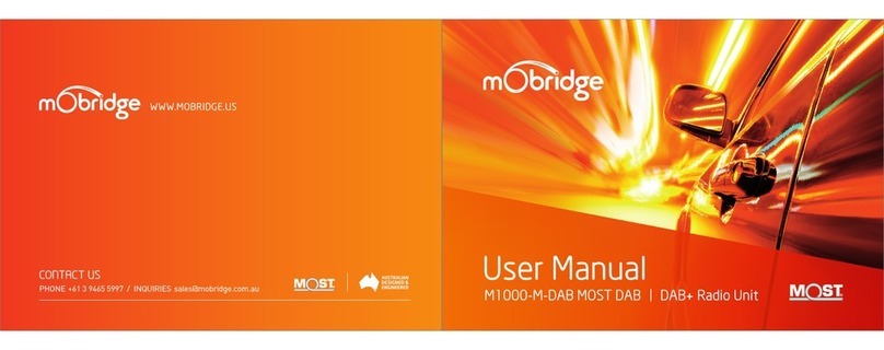 Mobridge M1000-M-DAB user manual