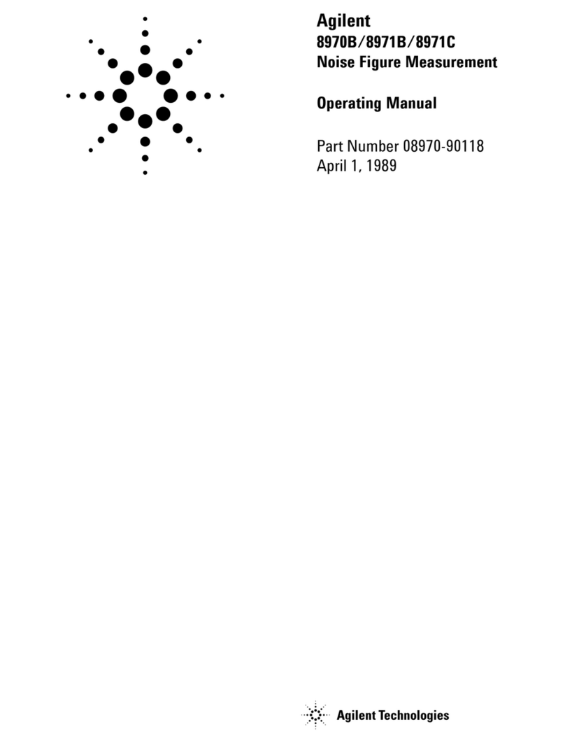Agilent Technologies 8970B operating manual