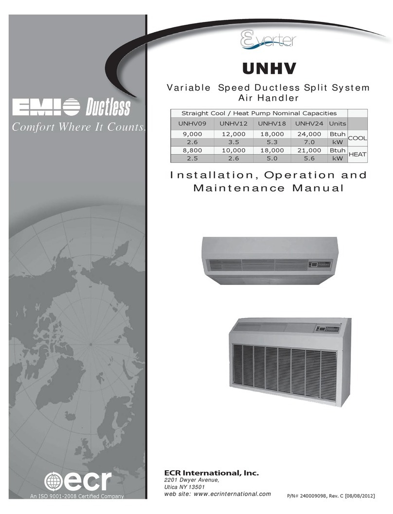 EMI UNHV09 Installation, operation and maintenance manual