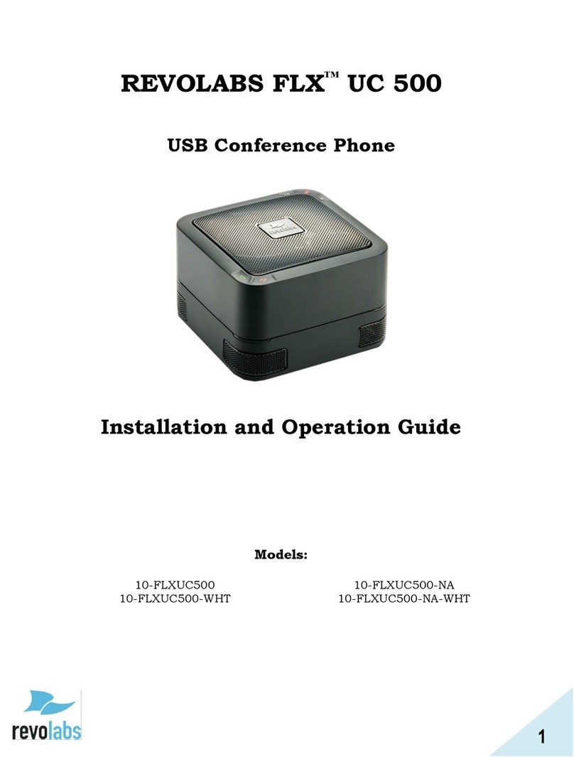Revolabs FLX UC 500 Operating instructions