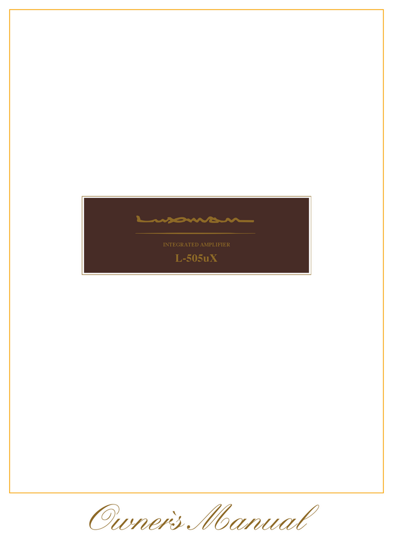 Luxman L-505uX User manual