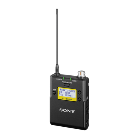 Sony UTX-B03HR User manual
