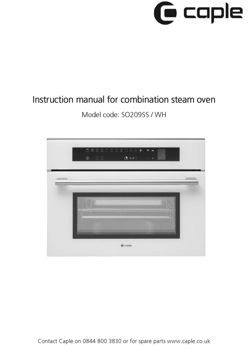 Caple SO209SS User manual Caple SO209SS User manual