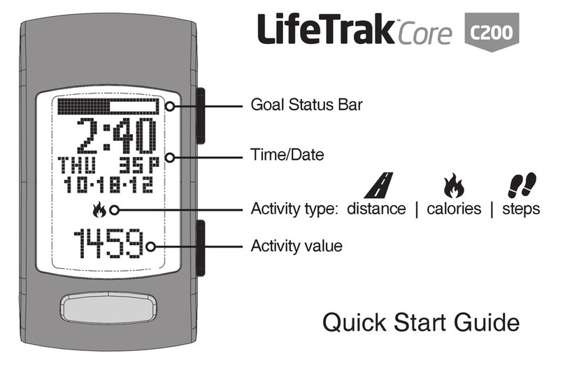 LifeTrak Core C200 quick start guide