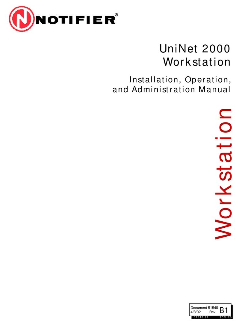 Notifier UniNet 2000 Installation, operation, and administration manual