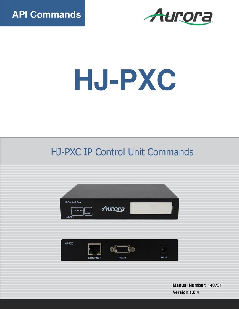 Aurora HJ-PXC User manual