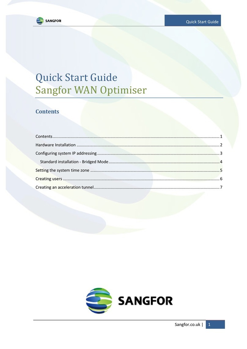 Sangfor WAN Optimiser quick start guide