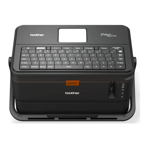 Brother P-Touch E850TKW user guide