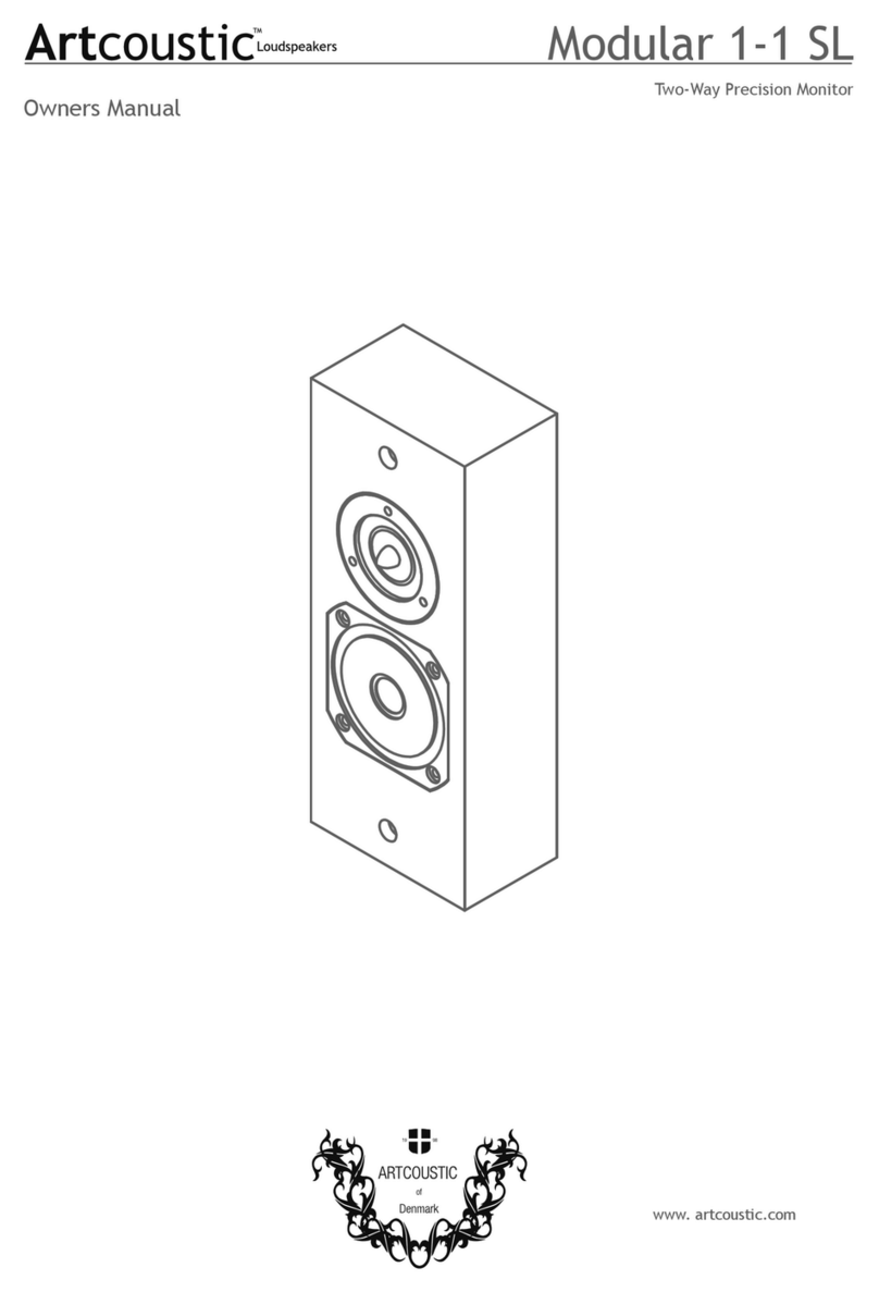 Artcoustic Modular 1-1 SL owner's manual