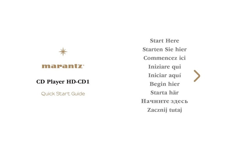 Marantz HD-CD1 User manual