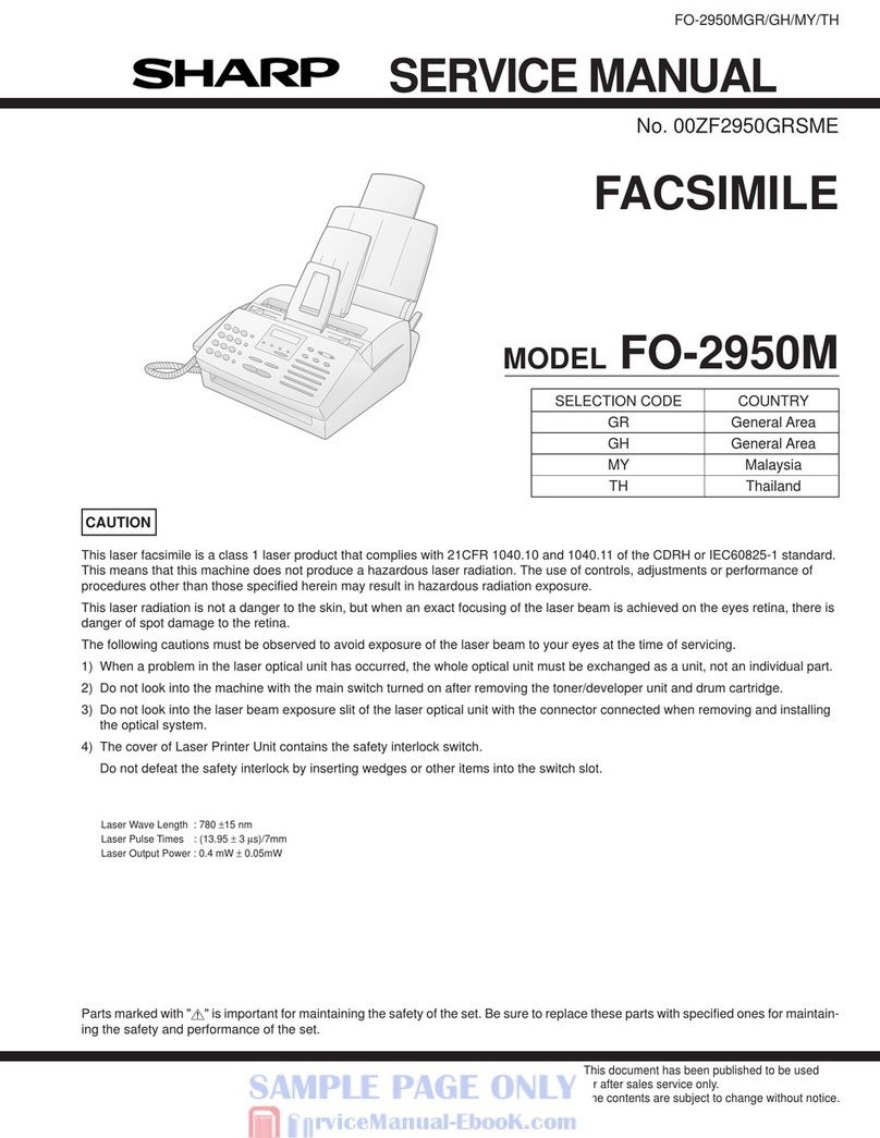 Sharp FO-2950M - B/W Laser - All-in-One User manual