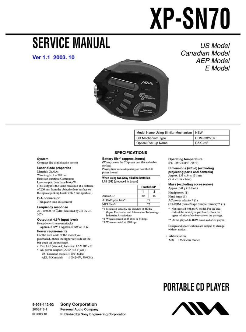 Aiwa XP-SN70 Service manual