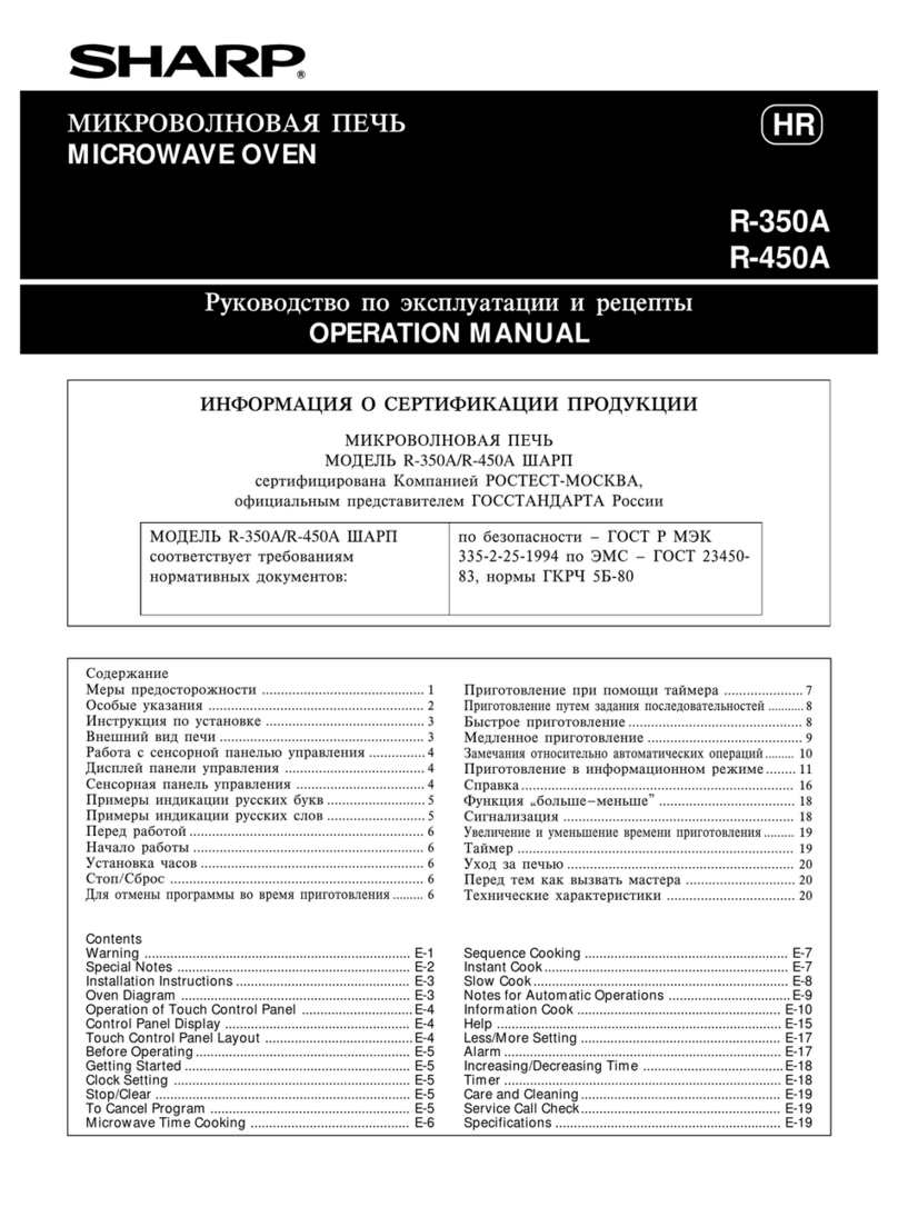 Sharp R-350A User manual