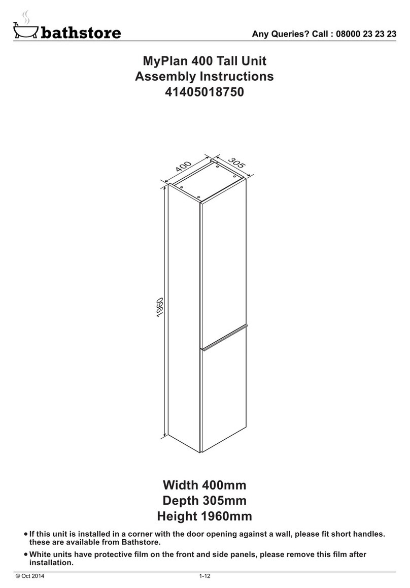 bathstore MyPlan 400 Tall Unit Assembly instructions