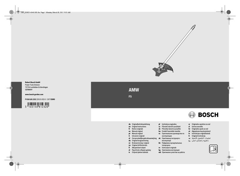 Bosch AMW FS User manual