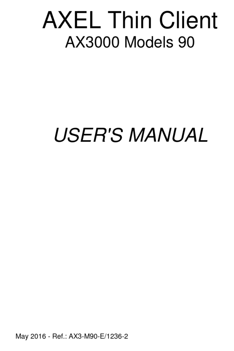 Axel AX3000 Platine 65E user manual