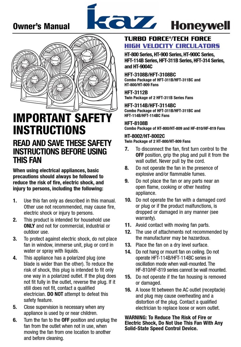 Honeywell HFT-3108B User manual