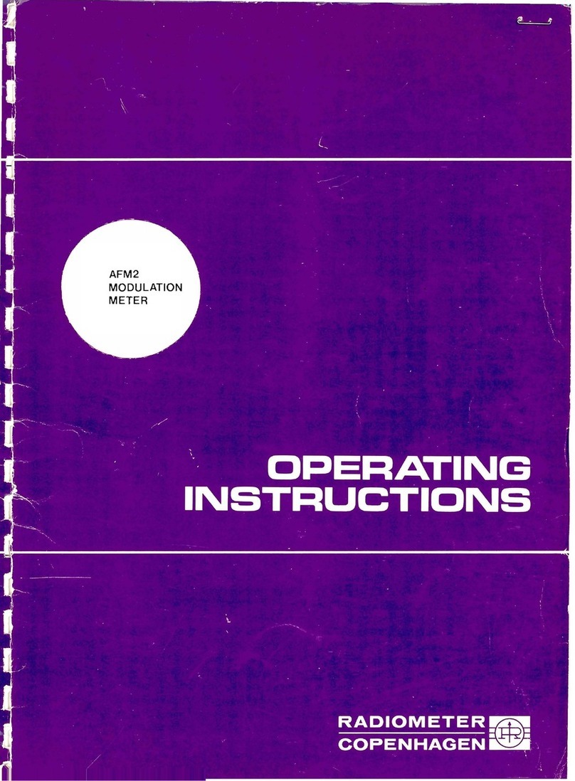 RADIOMETER AFM2 operating instructions