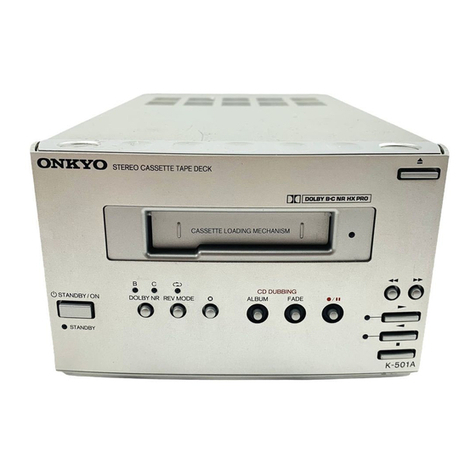 Onkyo K-501A User manual