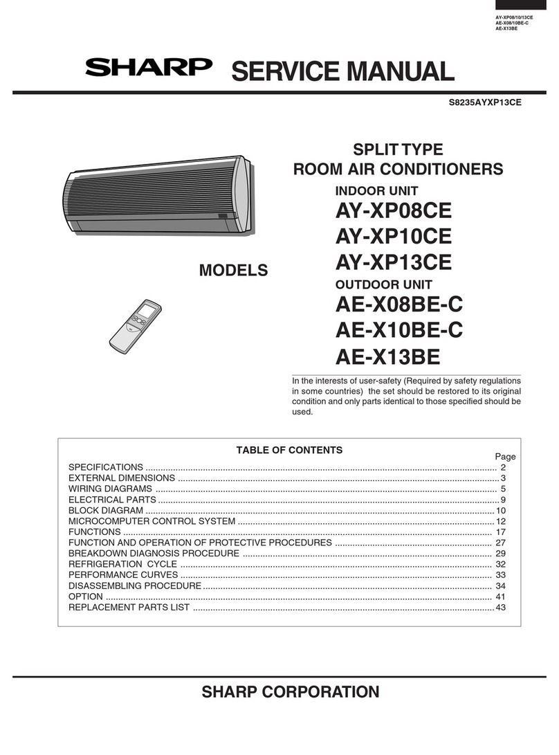 Sharp AY-XP08CE User manual Sharp AY-XP08CE User manual