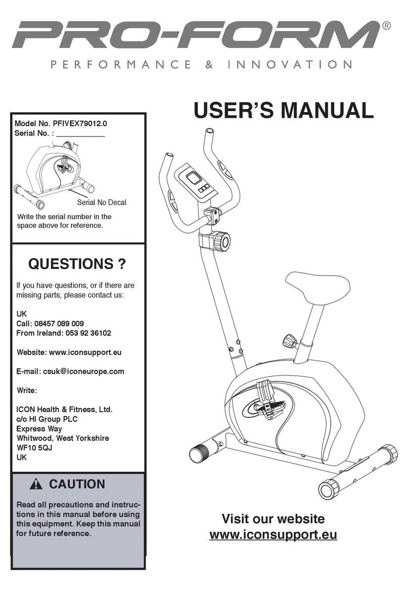 Pro-Form PFIVEX79012.0 User manual