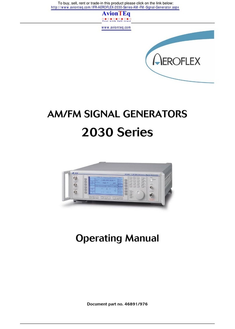 Aeroflex 2030 Series operating manual