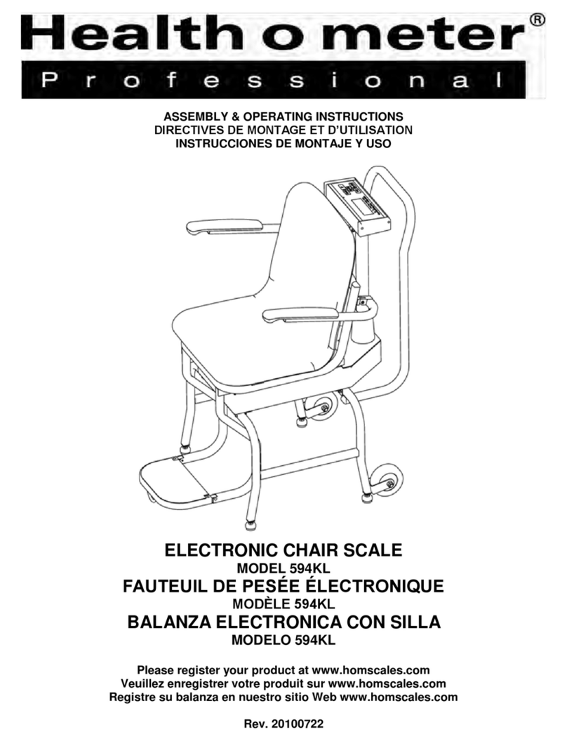 Healt o meter 594kl Assembly & operating instructions