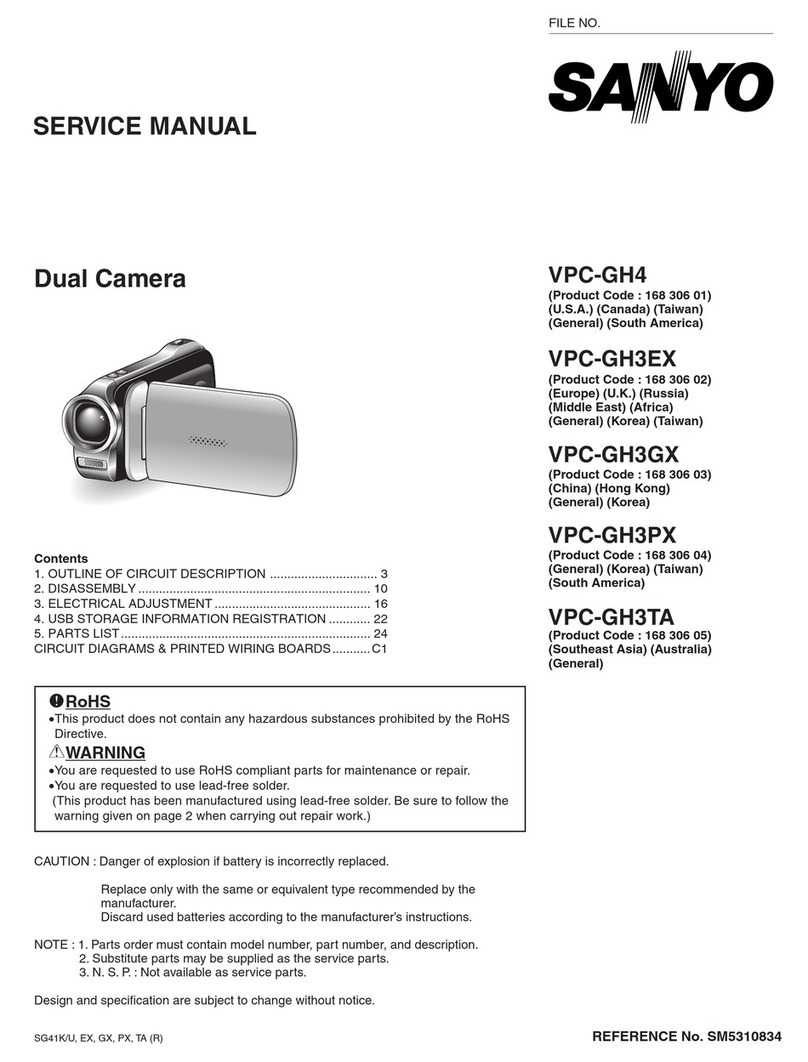 Sanyo Xacti VPC-GH3GX User manual