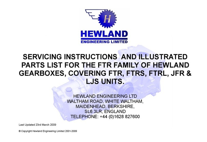 Hewland FTR Servicing instructions
