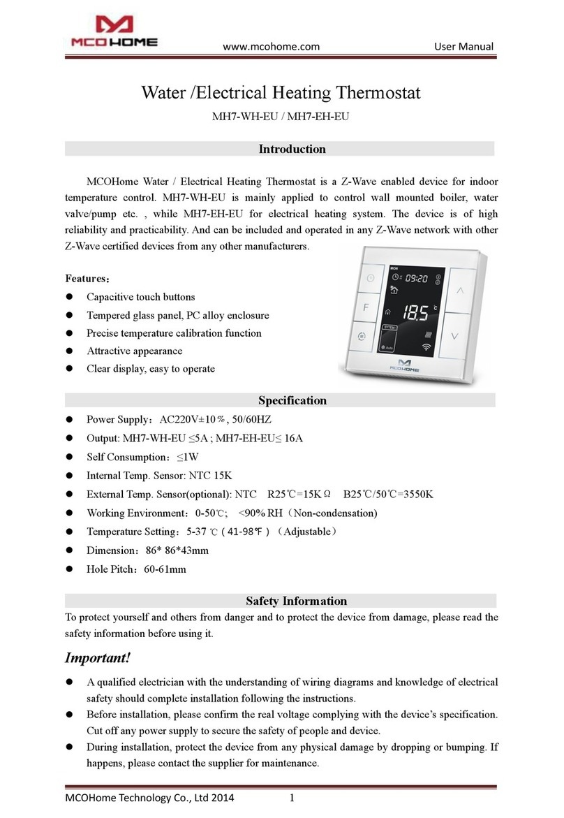 MCOHome MH7-EH-EU Use manual