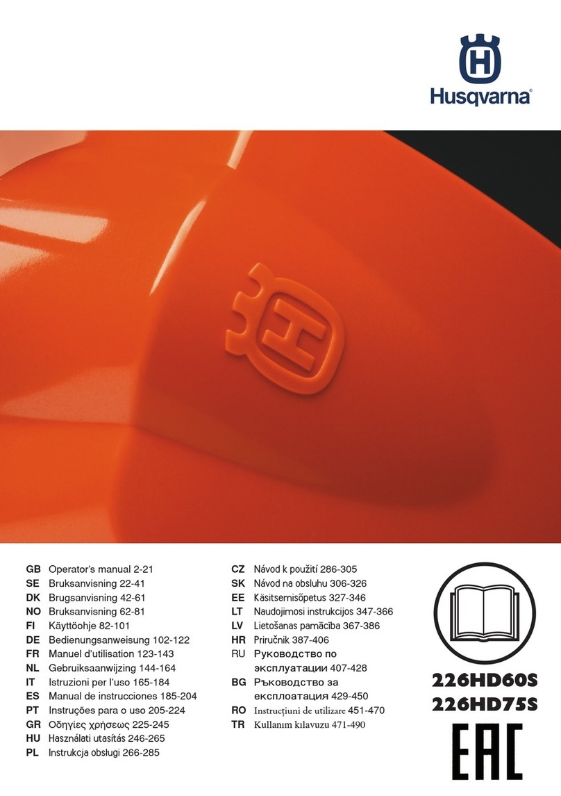 Husqvarna 226HD60S Operator's manual