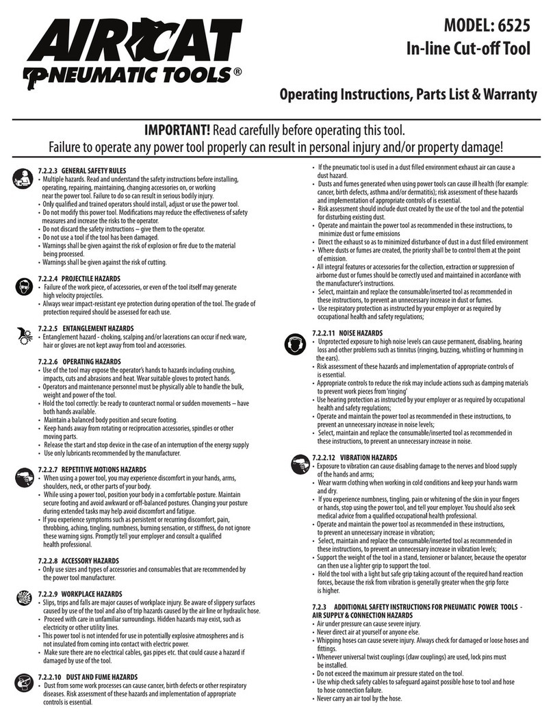 Aircat 6525 operating instructions