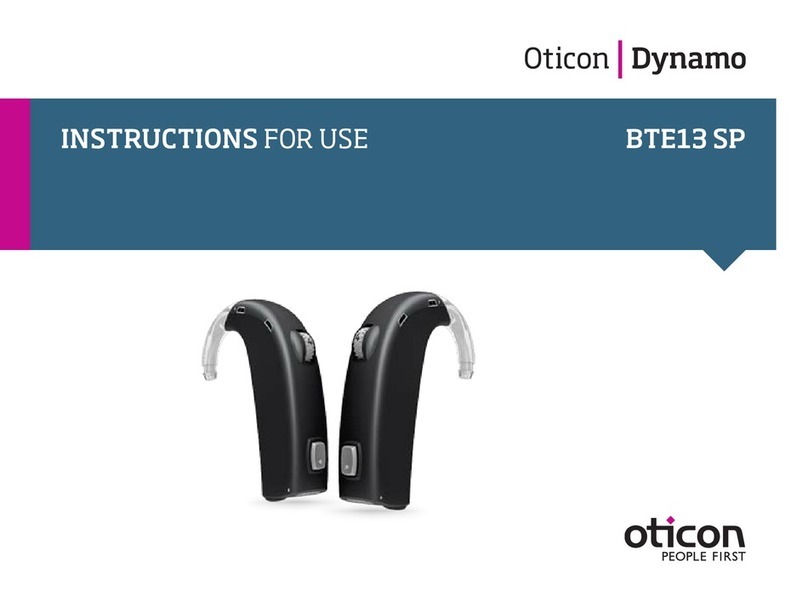 oticon Chili BTE 13 SP User manual