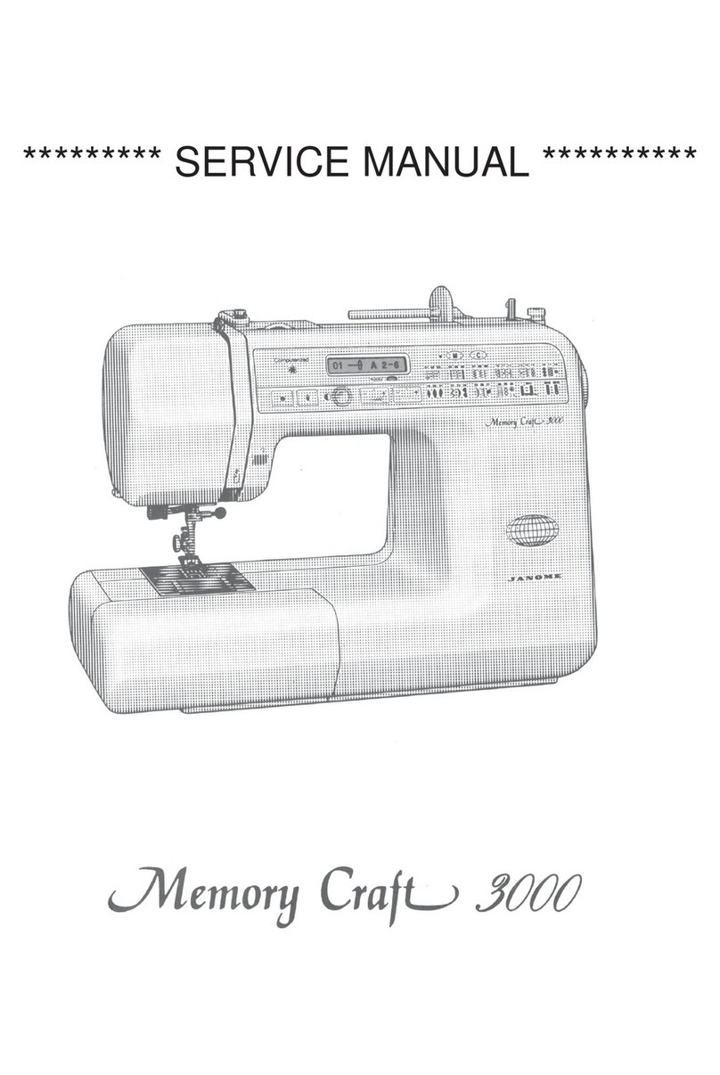 Janome Memory Craft 3000 Service manual