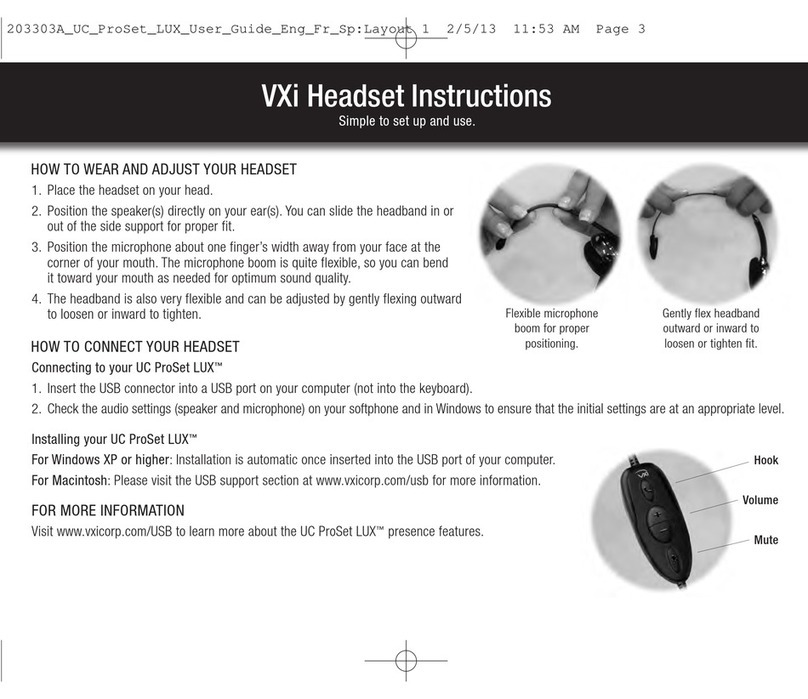 VXI C ProSet LUX instructions