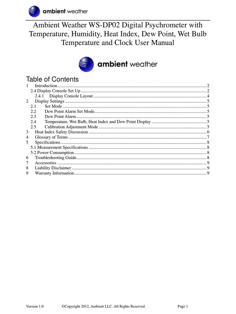 Ambient Weather WS-DP02 user manual