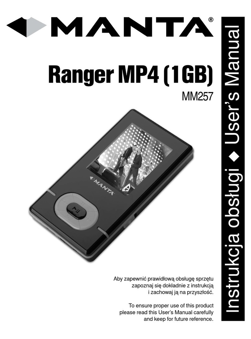 Manta Ranger MP4 (1GB) user manual