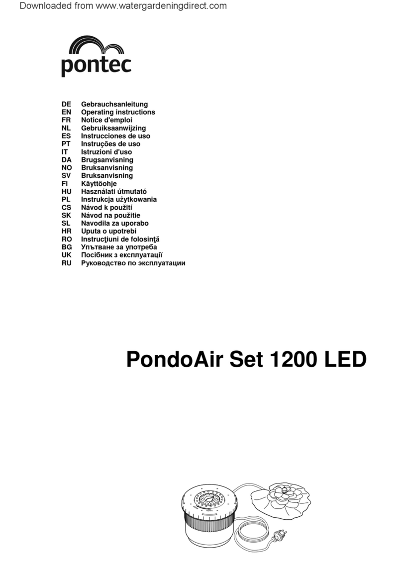 Pontec PondoAir Set 1200 LED operating instructions