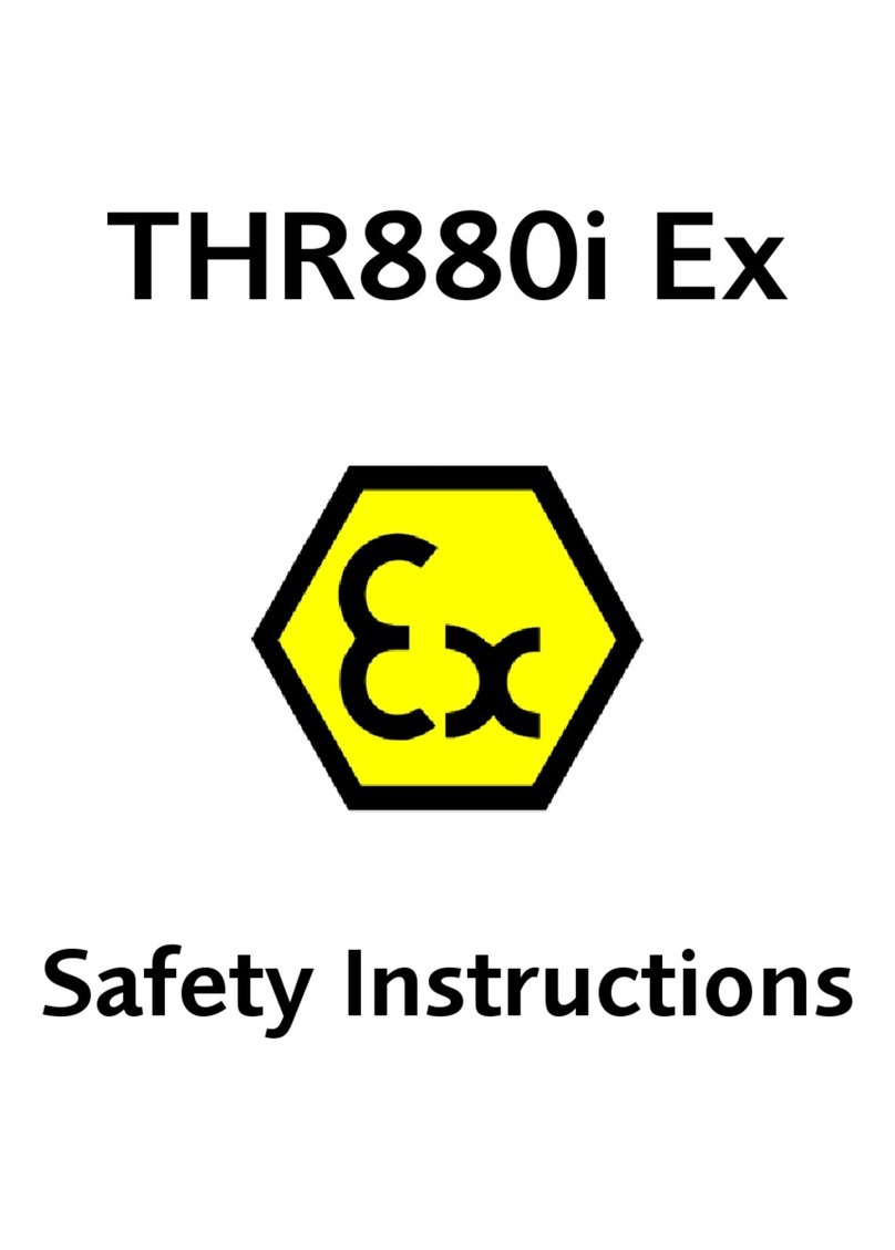 Thorne & Derrick THR880i Ex Safety instructions