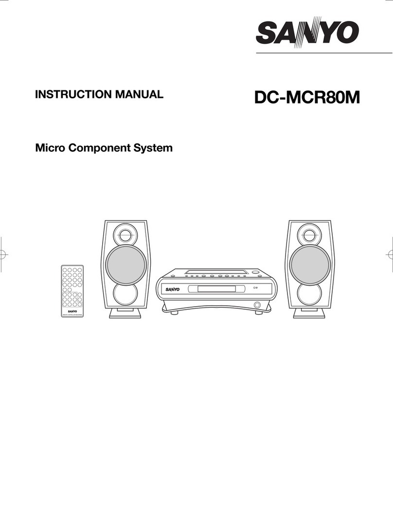 Sanyo DC-MCR80M User manual Sanyo DC-MCR80M User manual