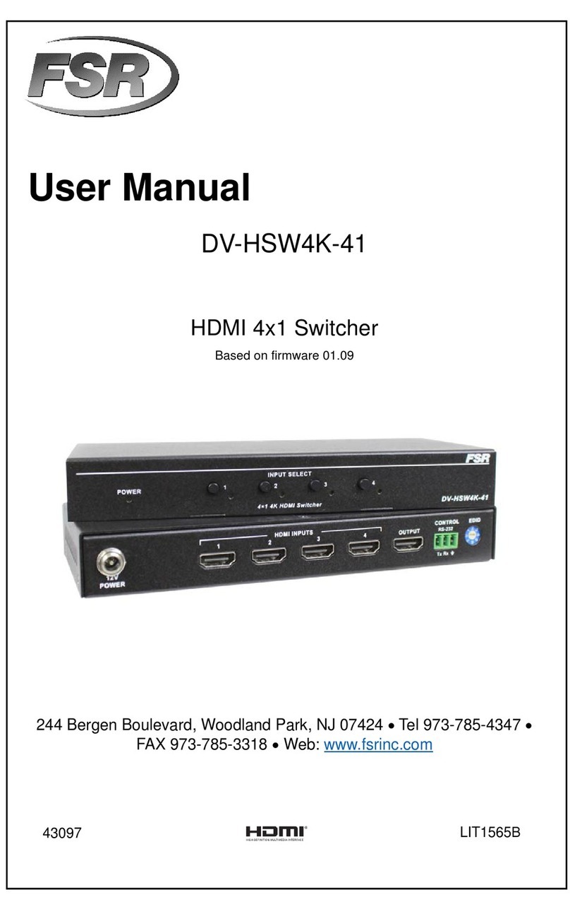FSR DV-HSW4K-41 user manual