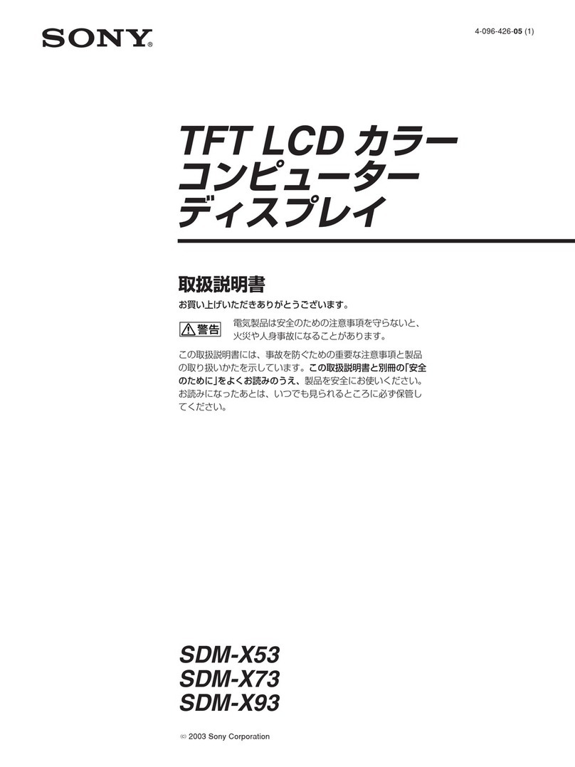 Sony SDM-X73 User manual