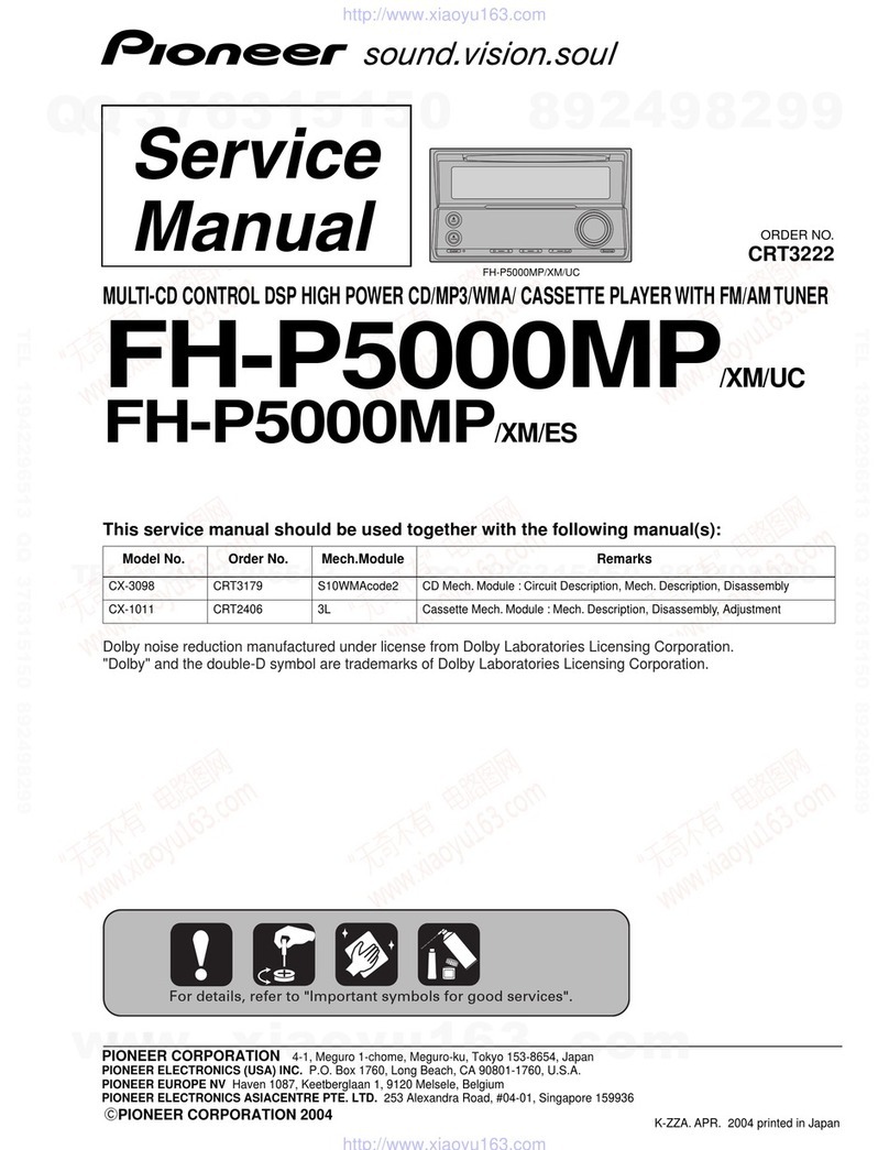 Pioneer FH-P5000MP User manual