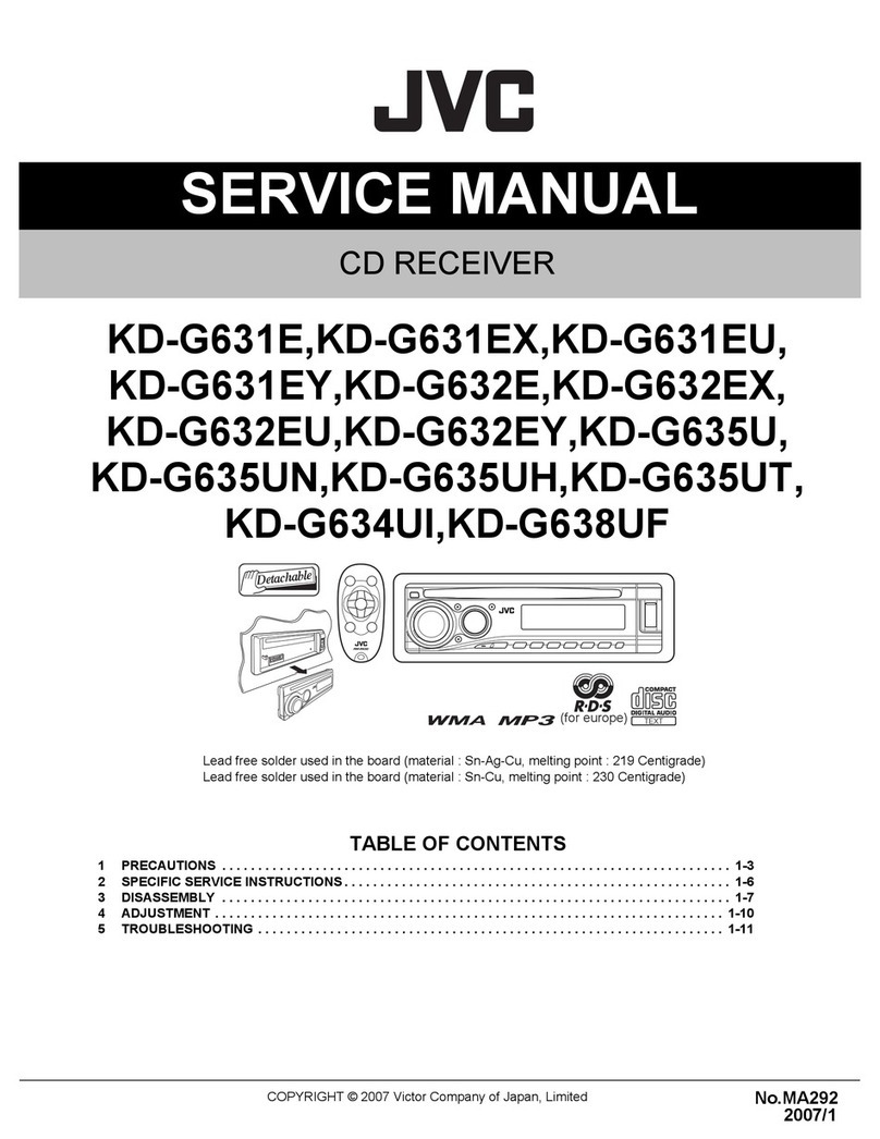 JVC KD-G631E User manual